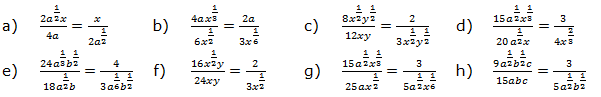 Lösungen zum Aufgabensatz 4 Blatt 2/1 Fortgeschritten zu Potenzen mit rationalem Exponenten/© by www.fit-in-mathe-online.de