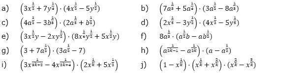Vereinfache. (Aufgabensatz 4 Blatt 2/3 Fortgeschritten zu Potenzen mit rationalem Exponenten/© by www.fit-in-mathe-online.de)