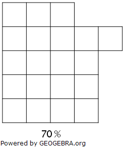 Färbe die vorgegebenen Anteile ein. (Grafik A210603 im Aufgabensatz 6 Blatt 2/1 Fortgeschritten zur Prozentrechnung Basiswissen Bild 3) /© by www.fit-in-mathe-online.de)