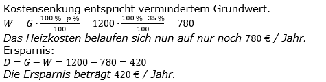 Prozentrechnung Prozentwert Lösungen zum Aufgabensatz 11 Blatt 1/2 Grundlagen Bild 1/© by www.fit-in-mathe-online.de