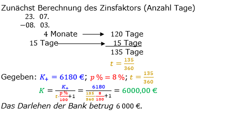 Zinsrechnung Kapital berechnen Lösungen zum Aufgabensatz 09 Blatt 3/2 Expert Bild A3209L01/© by www.fit-in-mathe-online.de