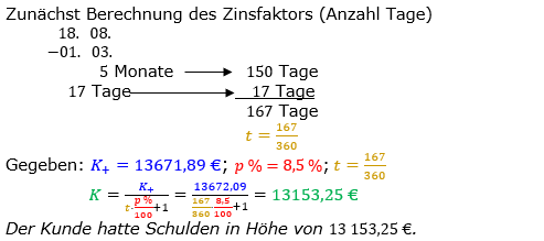 Zinsrechnung Kapital berechnen Lösungen zum Aufgabensatz 10 Blatt 3/2 Expert Bild A3210L01/© by www.fit-in-mathe-online.de