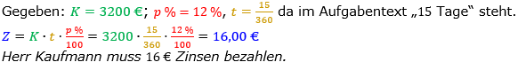Zinsrechnung Zinsen berechnen Lösungen zum Aufgabensatz 06 Blatt 2/1 Fortgeschritten Bild A2106L01/© by www.fit-in-mathe-online.de