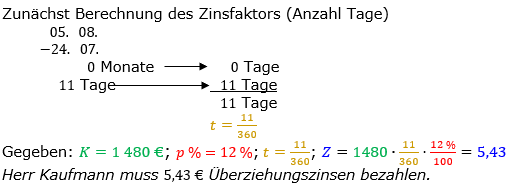 Zinsrechnung Zinsen berechnen Lösungen zum Aufgabensatz 05 Blatt 2/2 Fortgeschritten Bild A2205L01/© by www.fit-in-mathe-online.de