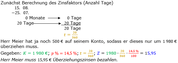 Zinsrechnung Zinsen berechnen Lösungen zum Aufgabensatz 06 Blatt 2/2 Fortgeschritten Bild A2206L01/© by www.fit-in-mathe-online.de