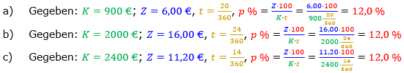 Zinsrechnung Zinssatz berechnen Lösungen zum Aufgabensatz 05 Blatt 2/1 Fortgeschritten Bild A2105L01/© by www.fit-in-mathe-online.de