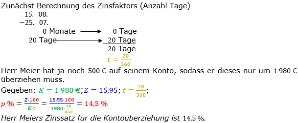 Zinsrechnung Zinssatz berechnen Lösungen zum Aufgabensatz 06 Blatt 2/2 Fortgeschritten Bild A2206L01/© by www.fit-in-mathe-online.de