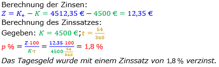 Zinsrechnung Zinssatz berechnen Lösungen zum Aufgabensatz 06 Blatt 2/3 Fortgeschritten Bild A2306L01/© by www.fit-in-mathe-online.de