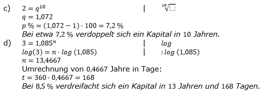Zinseszinses Prüfungsaufgaben Lösungen zum Aufgabensatz 5 Blatt 1 A01 - A08 Bild 2/© by www.fit-in-mathe-online.de