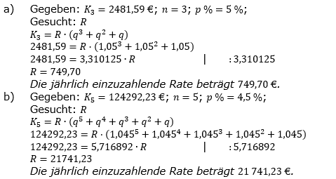 Ratensparen fester Zinssatz Lösungen zum Aufgabensatz 2 Blatt 1/2 Grundlagen/© by www.fit-in-mathe-online.de