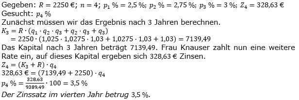 Ratensparen variabler Zinssatz Lösungen zum Aufgabensatz 5 Blatt 2/1 Fortgeschritten/© by www.fit-in-mathe-online.de