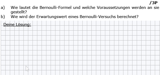 Wie lautet die Bernoulli-Formel und welche Voraussetzungen werden an sie gestellt? (Grafik g8k11/W18A0501 im Aufgabensatz 5 Wochenblatt 18 Kursstufe 1 Prüfungsvorbereitung Abitur/© by www.fit-in-mathe-online.de)