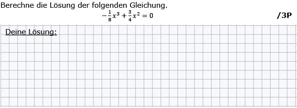 Berechne die Lösung der folgenden Gleichung (Grafik g8k12/W01A0201 im Aufgabensatz 2 Wochenblatt 01 Kursstufe 2 Prüfungsvorbereitung Abitur) /© by www.fit-in-mathe-online.de)