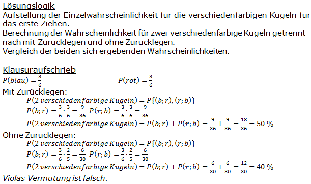 Stochastik Urnenmodelle Lösungen zum Aufgabensatz 23 Blatt 1/3 Grundlagen Bild A1323L01/© by www.fit-in-mathe-online.de