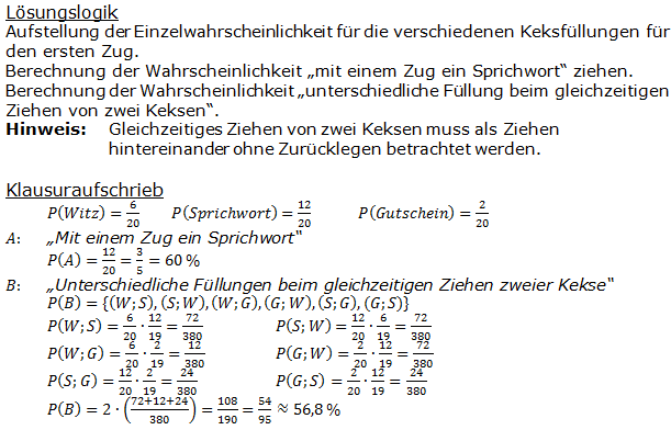 Stochastik Urnenmodelle Lösungen zum Aufgabensatz 24 Blatt 1/3 Grundlagen Bild A1324L01/© by www.fit-in-mathe-online.de