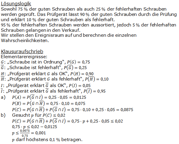 Urnenmodelle in der Stochastik Lösungen zum Aufgabensatz 4 Blatt 2/1 Fortgeschritten Bild 1 /© by www.fit-in-mathe-online.de)