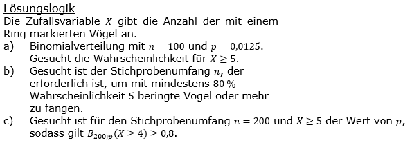 Stochastik Binomialverteilung Lösungen zum Aufgabensatz 5 Blatt 2/1 Fortgeschrittten Bild 1 (Graphik A2105L01)/© by www.fit-in-mathe-online.de