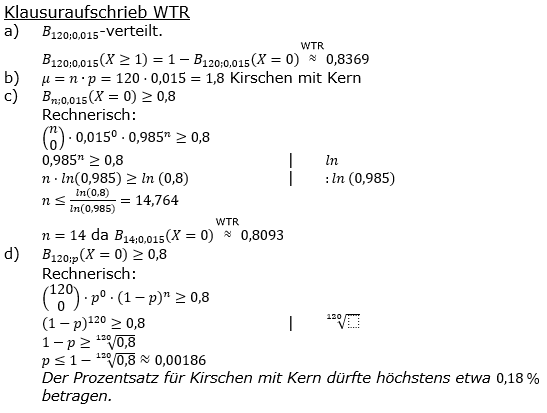 Stochastik Binomialverteilung Lösungen zum Aufgabensatz 6 Blatt 2/1 Fortgeschrittten Bild 3 (Graphik A2106L03)/© by www.fit-in-mathe-online.de