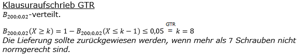 Stochastik Binomialverteilung Lösungen zum Aufgabensatz 2 Blatt 2/2 Fortgeschrittten Bild 2 (Graphik A2208L02)/© by www.fit-in-mathe-online.de