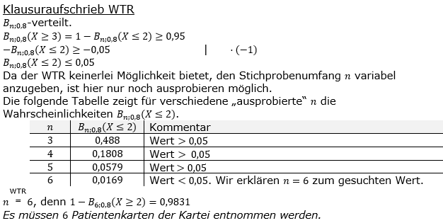 Stochastik Binomialverteilung Lösungen zum Aufgabensatz 4 Blatt 2/2 Fortgeschrittten Bild 3 (Graphik A2210L03)/© by www.fit-in-mathe-online.de