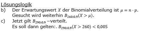 Stochastik Binomialverteilung Lösungen zum Aufgabensatz 5 Blatt 2/3 Fortgeschrittten Bild 1 (Graphik A2320L01)/© by www.fit-in-mathe-online.de