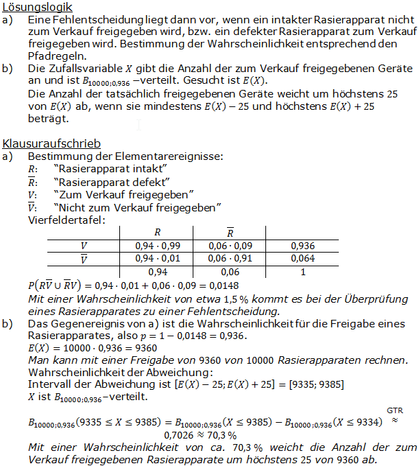 Stochastik Erwartungswert Lösungen zum Aufgabensatz 6 Blatt 2/2 Fortgeschritten Bild 1 (Graphik A2111L01)/© by www.fit-in-mathe-online.de