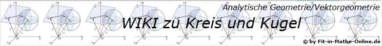 WIKI zum Thema Kreis und Kugel in der analytischen Geometrie/Vektorgeometrie/© by www.fit-in-mathe-online.de)